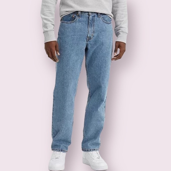 LEVI'S Mens Cotton Relaxed Fit Straight Leg Vintage Y2K Blue Jean Size 36X30 - Picture 1 of 12
